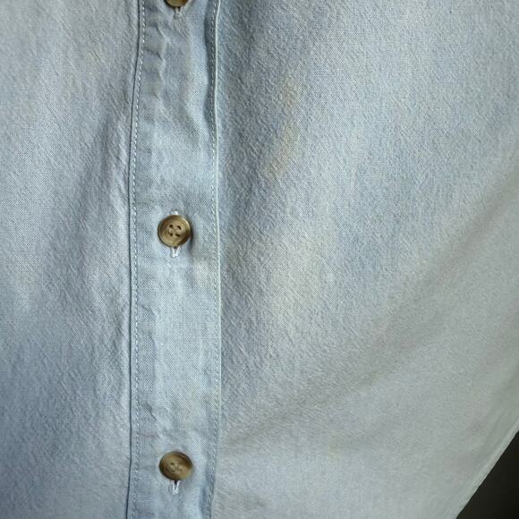 HGNY Jeans Vintage Denim Shirt Button Front Medium - Picture 7 of 8